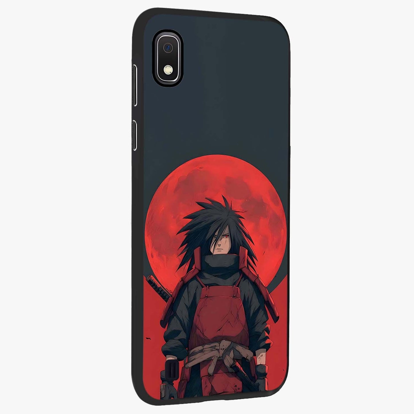 Crimson Moon Warlord Glass Case upright view showcasing powerful warlord artwork with dark celestial theme.