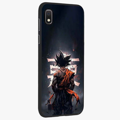 Dark Warrior In Rain Glass Case upright view showcasing powerful rainy battle scene with intense cinematic style.