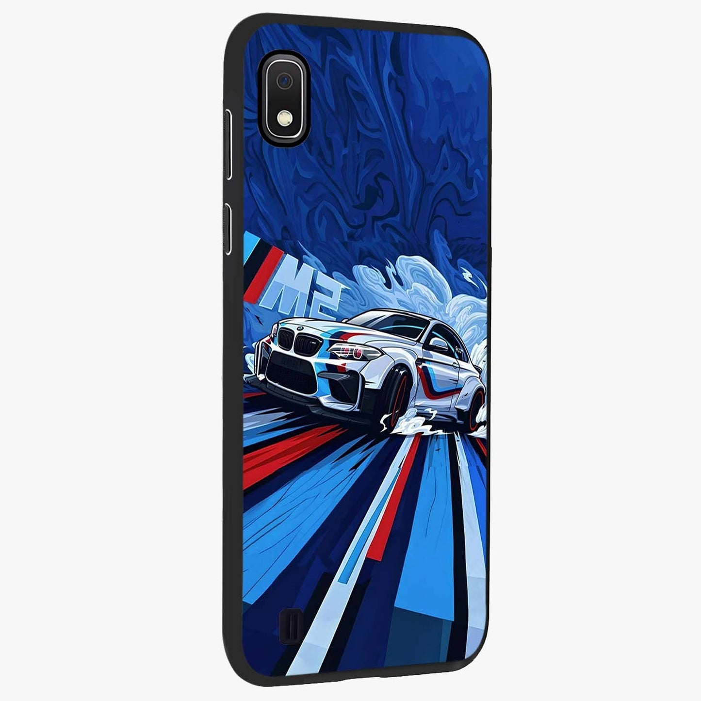 Drift Power Rush Glass Case upright view showcasing high speed racing artwork with bold automotive theme.