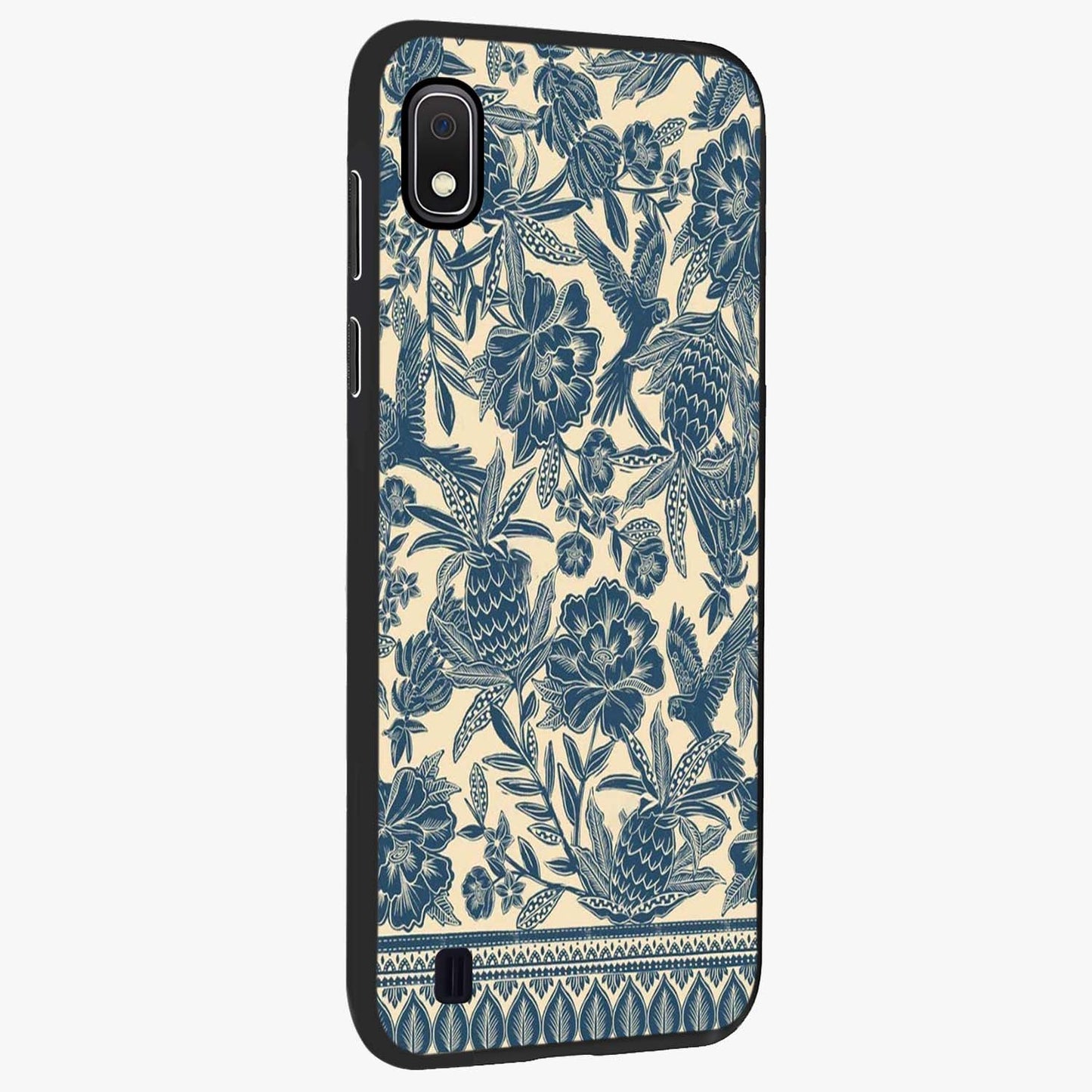 Heirloom Wild Bloom Glass Case upright view showcasing delicate wildflower artwork with timeless floral theme.