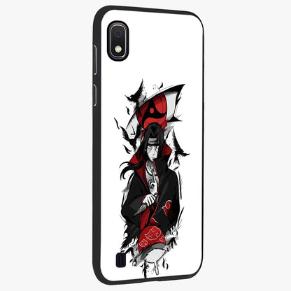Itachi Limited Edition Naruto Anime Glass Case upright view showcasing intense anime artwork with powerful character theme.