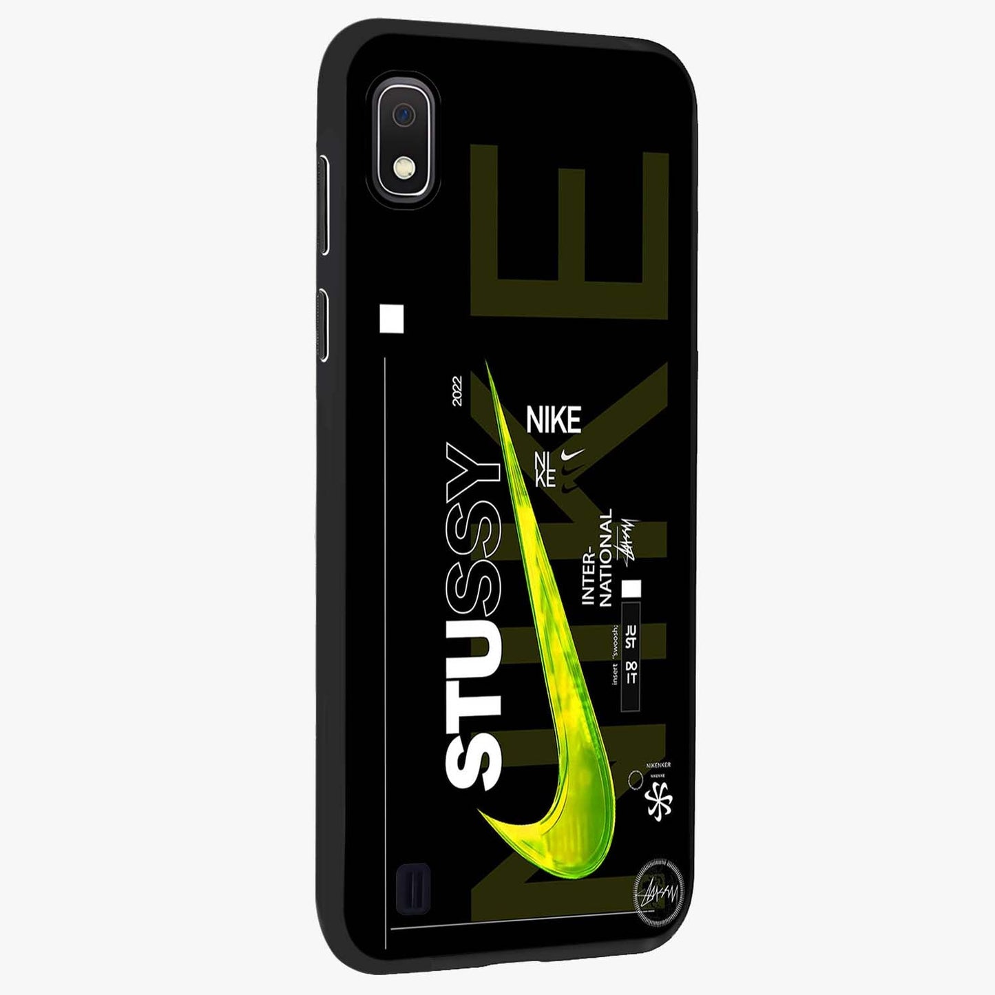 Neon Street Edition Glass Case upright view showcasing colorful neon artwork with modern street culture theme.