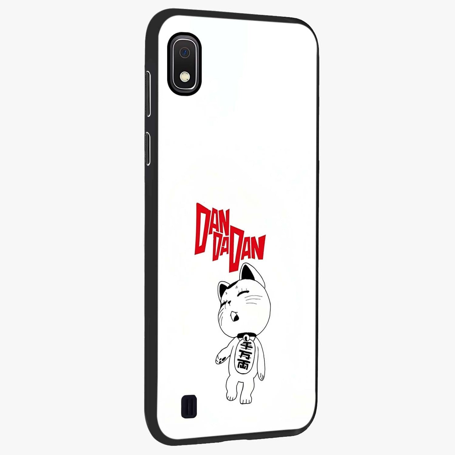 Playful Spirit Charm Glass Case upright view showcasing vibrant charm artwork with fun artistic theme.