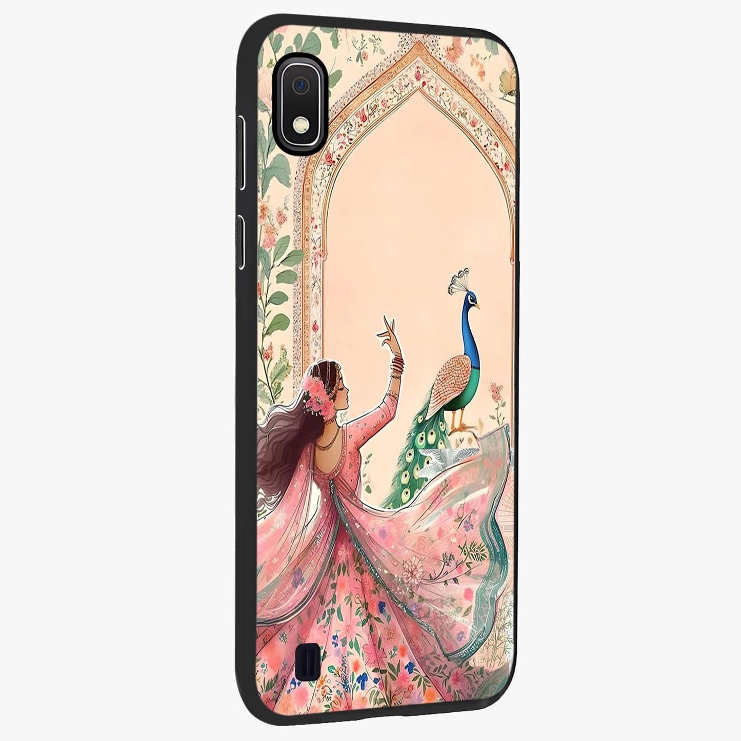 Royal Grace Muse Glass Case upright view showcasing stylish artistic artwork with sophisticated royal theme.