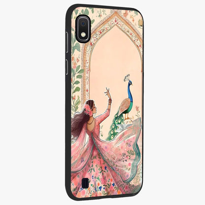Royal Grace Muse Glass Case upright view showcasing stylish artistic artwork with sophisticated royal theme.