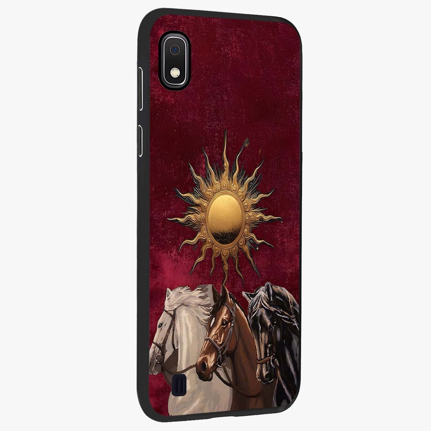 Solar Riders Glass Case upright view showcasing energetic rider artwork with bold adventure theme.