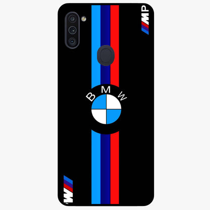 Turbo BMW Beast Glass Case showing flat back view with high performance sports car artwork and glossy glass finish.