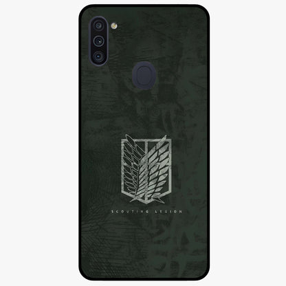 Wings Of Freedom Glass Case showing flat back view with symbolic wings artwork and glossy glass finish.