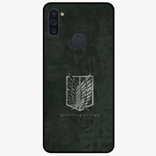 Wings Of Freedom Glass Case showing flat back view with symbolic wings artwork and glossy glass finish.