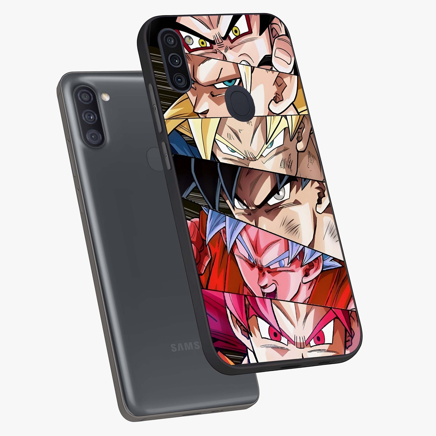 Anime Character Glass Case displayed in angled mockup highlighting colorful anime character illustration.
