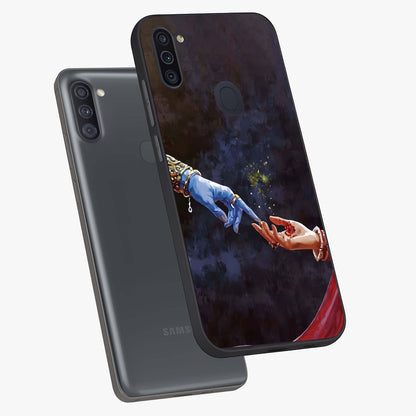 Divine Touch Eternal Glass Case displayed in angled mockup highlighting elegant divine inspired design with calm aesthetic style.