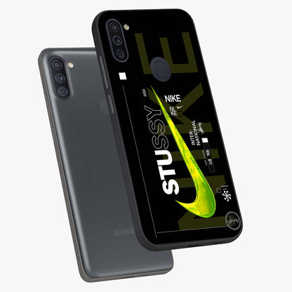 Neon Street Edition Glass Case displayed in angled mockup highlighting vibrant urban design with bold street aesthetic.