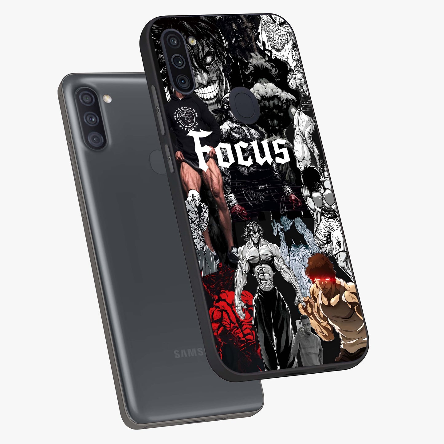 Relentless Power Focus Glass Case displayed in angled mockup highlighting bold statement design with modern aesthetic style.