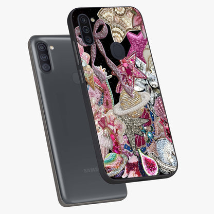 Starlit Jewel Dream Glass Case displayed in angled mockup highlighting glowing celestial jewel design with dreamy aesthetic.