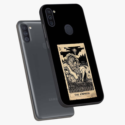 The Empress Glass Case displayed in angled mockup highlighting elegant royal design with majestic aesthetic style.