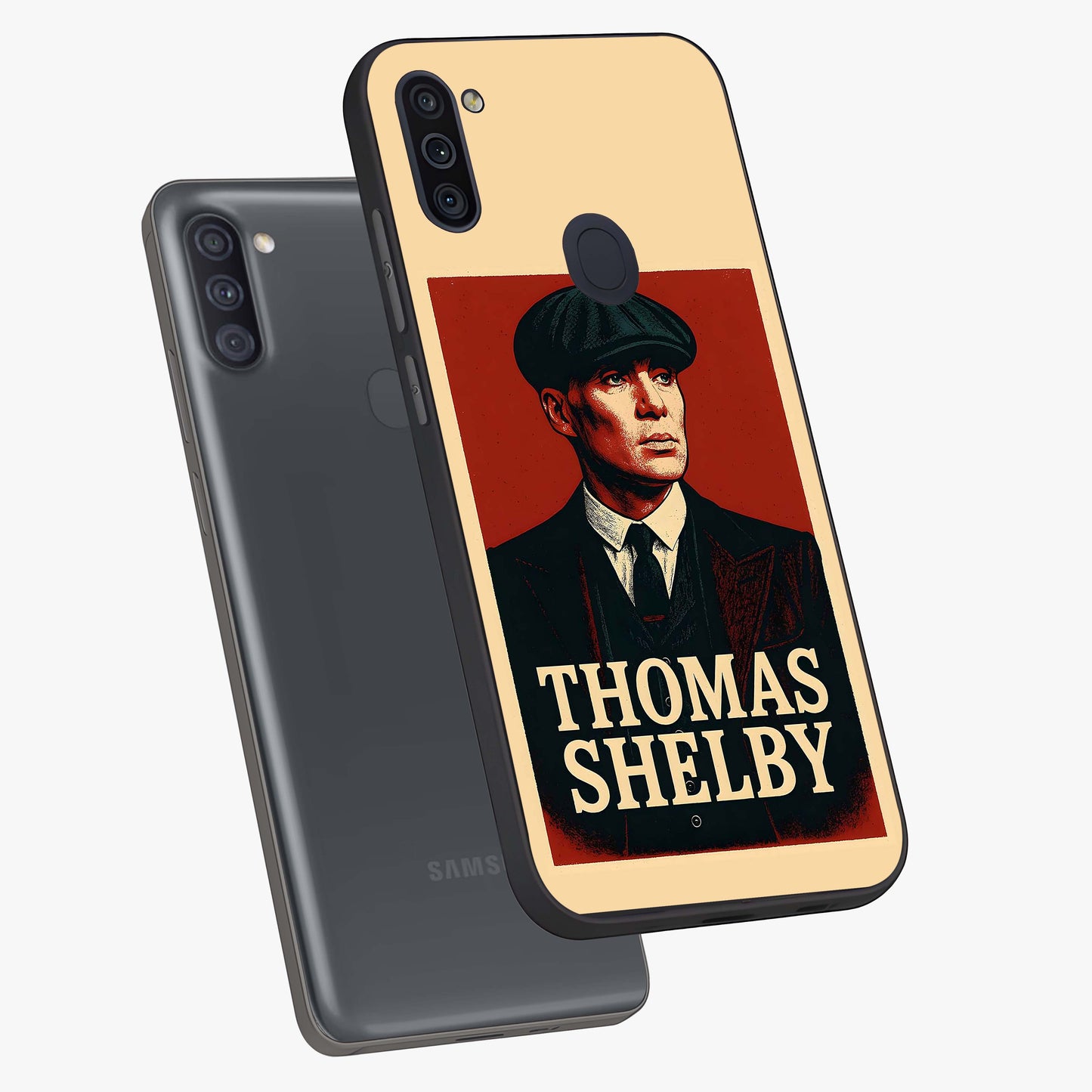 Vintage Mafia Authority Glass Case displayed in angled mockup highlighting powerful retro design with classic gangster aesthetic.
