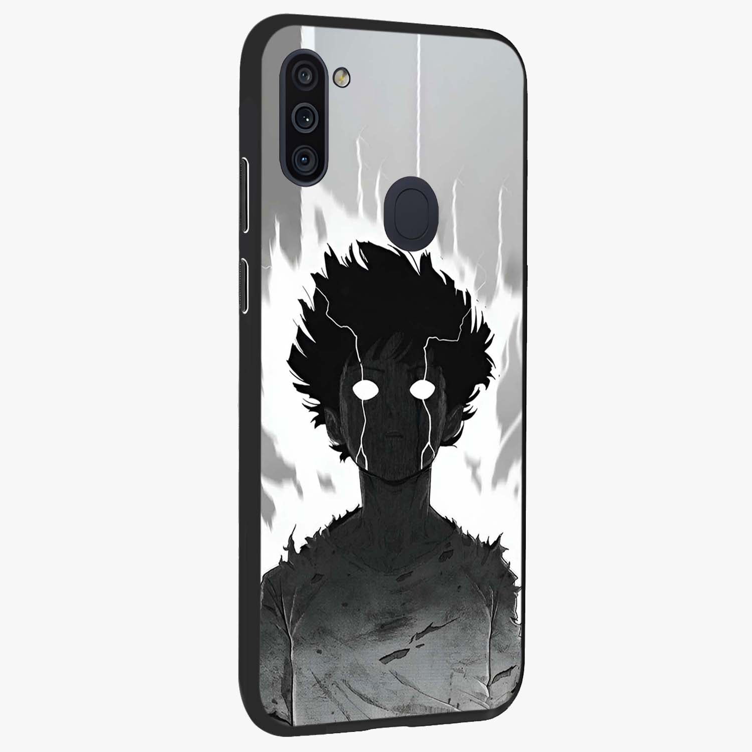 Awakened Inner Rage Glass Case upright view showcasing dramatic artwork with strong expressive aesthetic.