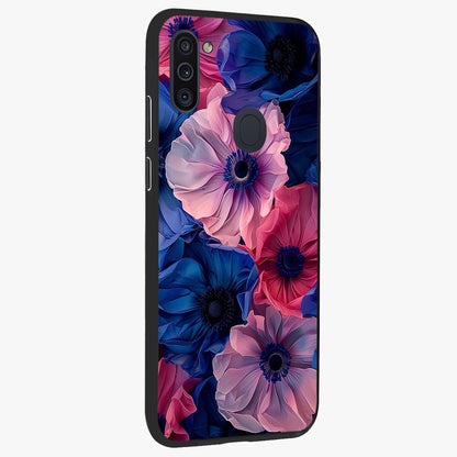 Flower Paper Art Pattern Glass Case upright view showcasing decorative paper floral artwork with creative craft style.
