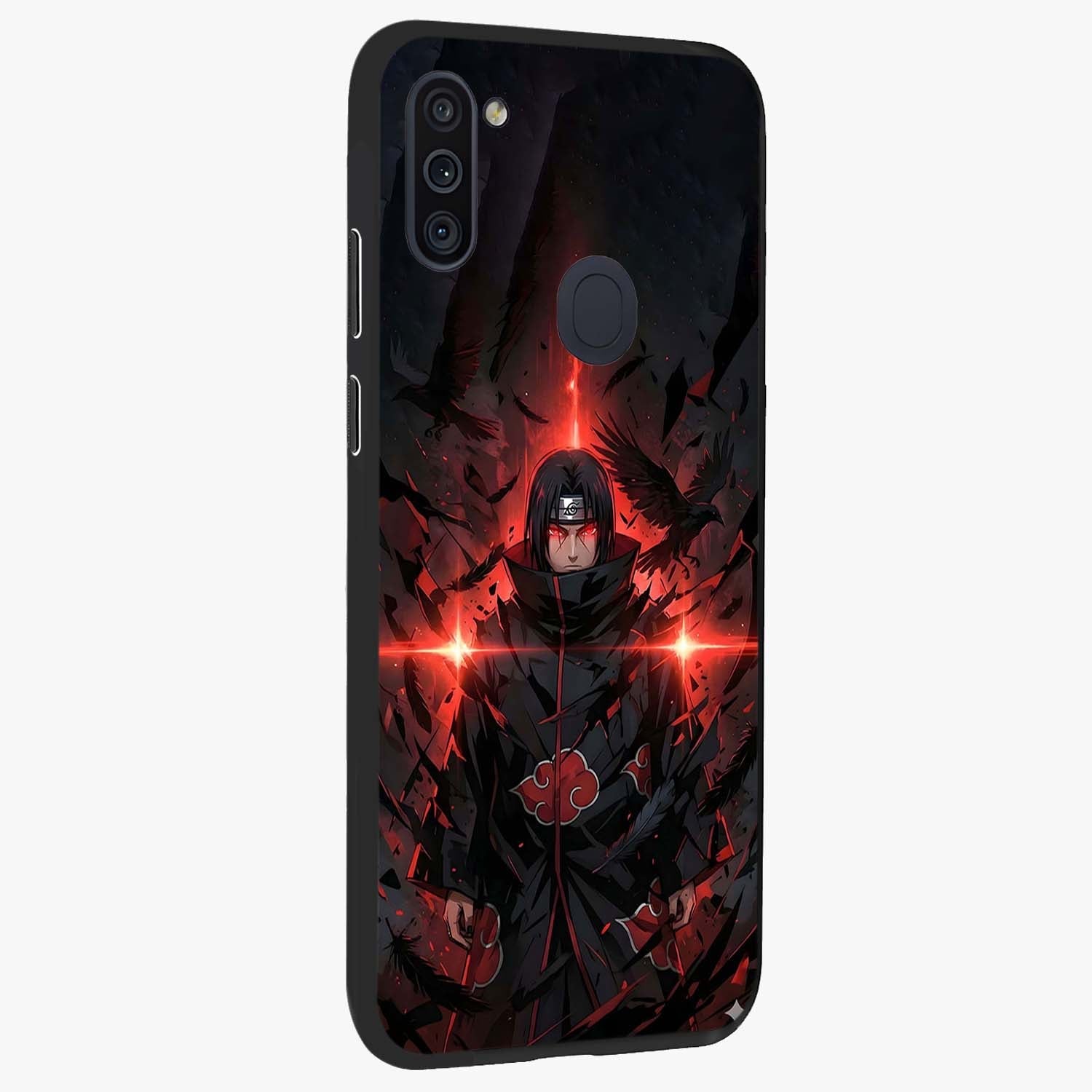 Focus Mode On Glass Case upright view showcasing strong typography statement with sleek motivational theme.