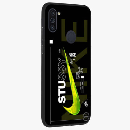 Neon Street Edition Glass Case upright view showcasing colorful neon artwork with modern street culture theme.