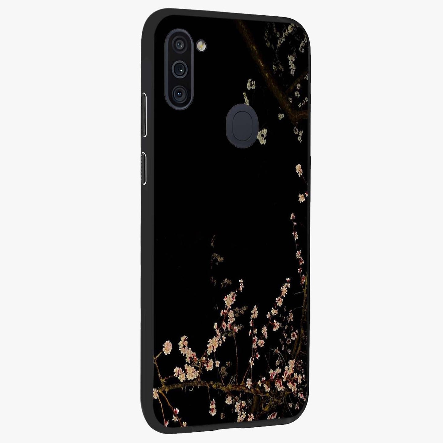 Petal Moon Light With Custom Name Glass Case upright view showcasing elegant floral moon artwork with personalized aesthetic.