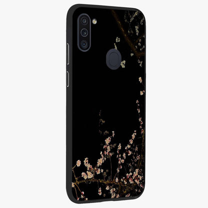 Petal Moon Light With Custom Name Glass Case upright view showcasing elegant floral moon artwork with personalized aesthetic.