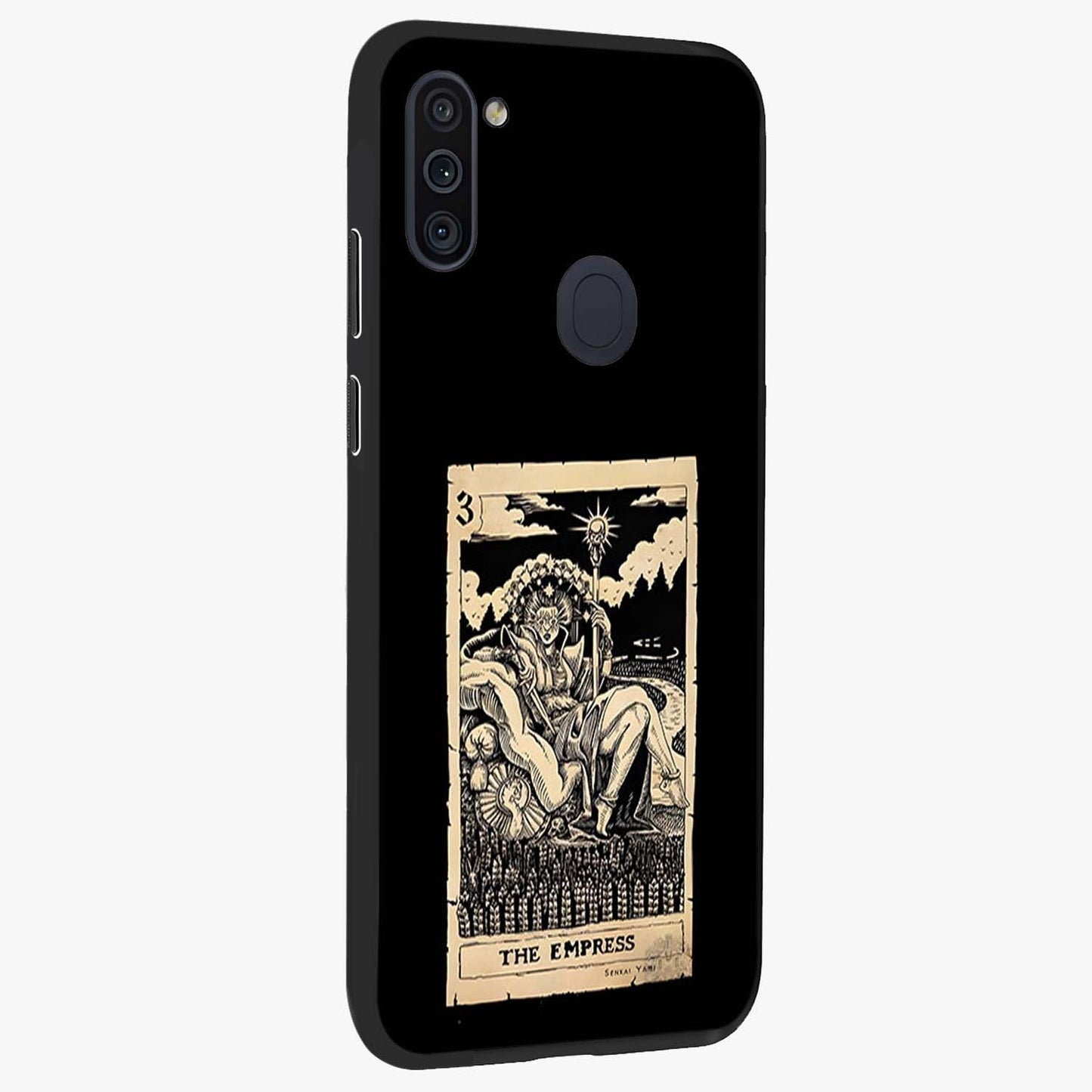The Empress Glass Case upright view showcasing powerful empress themed artwork with luxurious artistic theme.