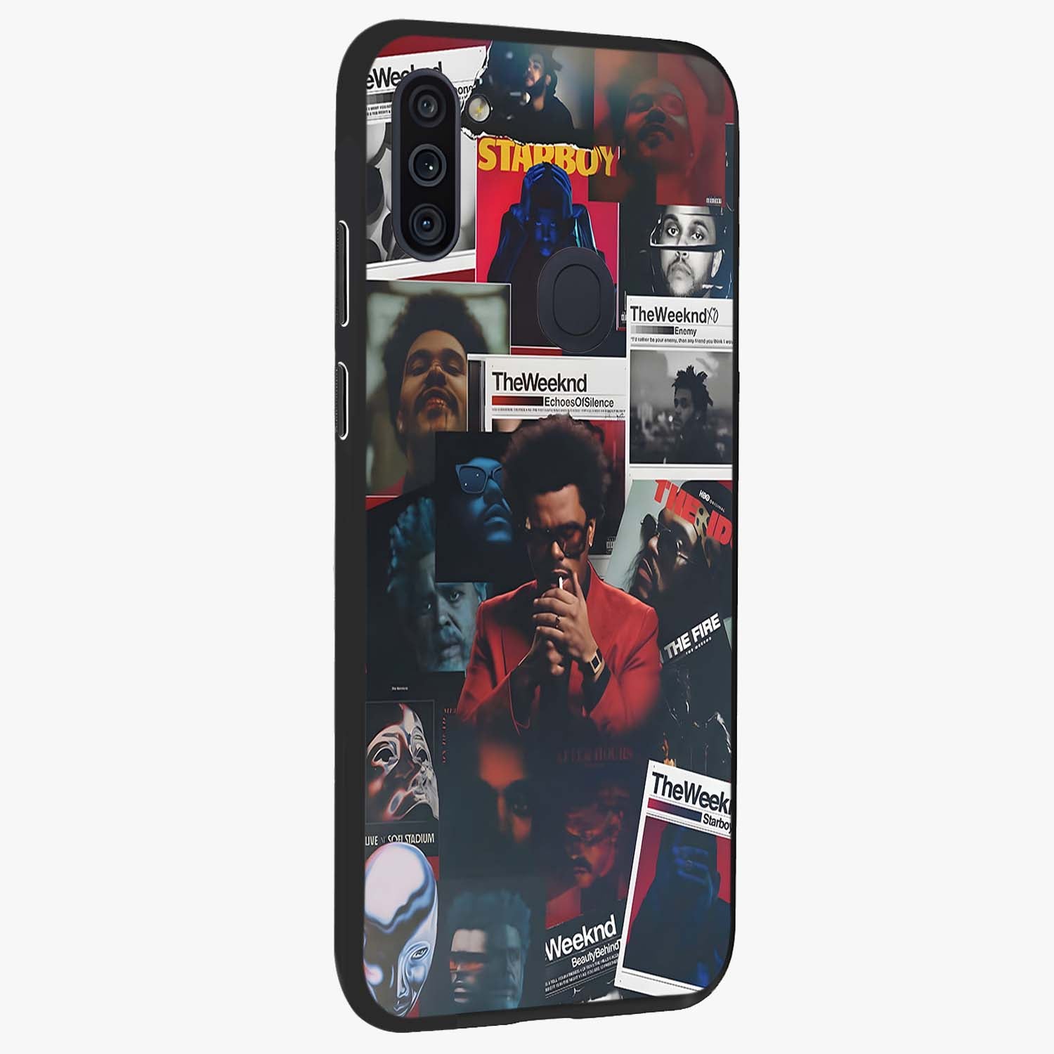 The Weeknd Glass Case upright view showcasing bold music themed artwork with contemporary artistic style.
