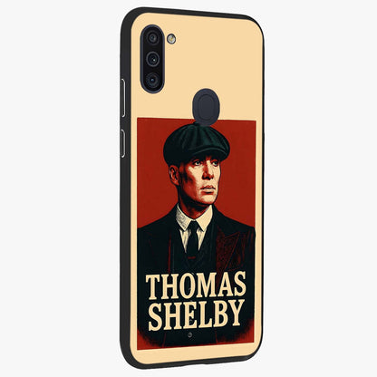 Vintage Mafia Authority Glass Case upright view showcasing dramatic vintage artwork with iconic authority theme.