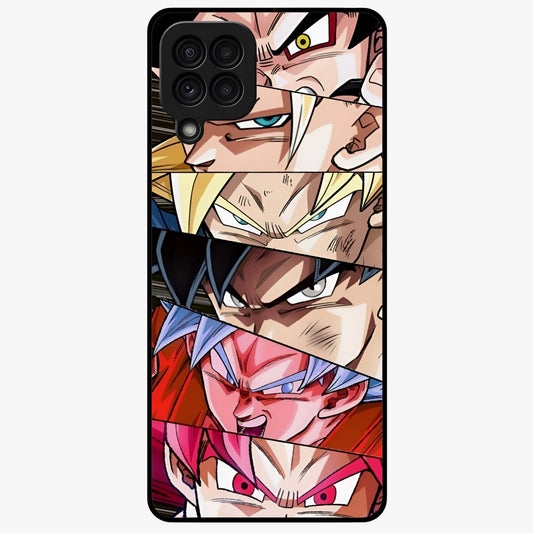 Anime Character Glass Case showing flat back view with vibrant anime artwork and glossy glass finish.
