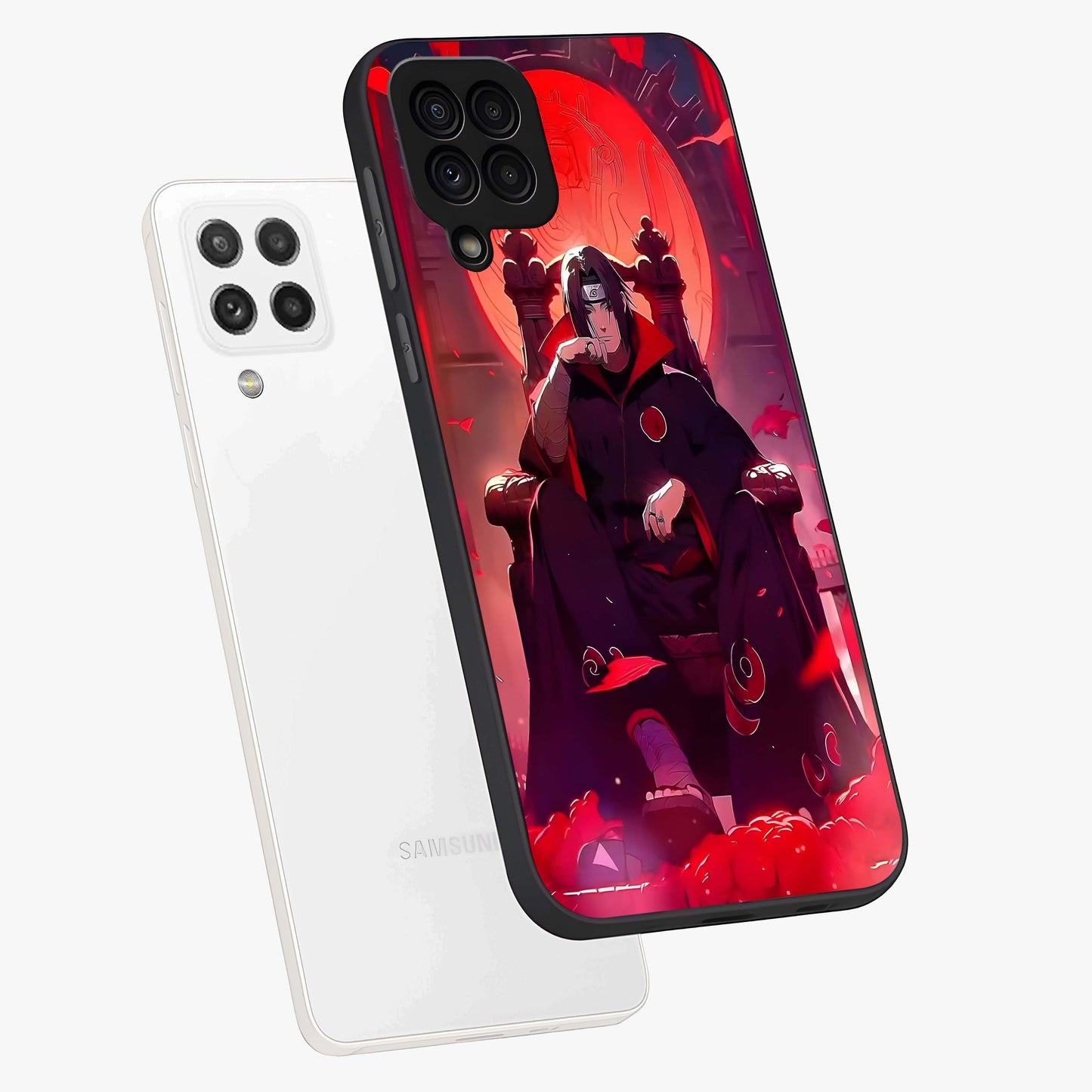 Blood Moon Sovereign Glass Case displayed in angled mockup highlighting dark celestial moon design and dramatic theme.