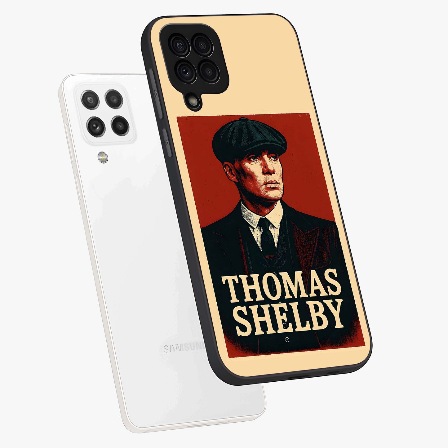 Vintage Mafia Authority Glass Case displayed in angled mockup highlighting powerful retro design with classic gangster aesthetic.
