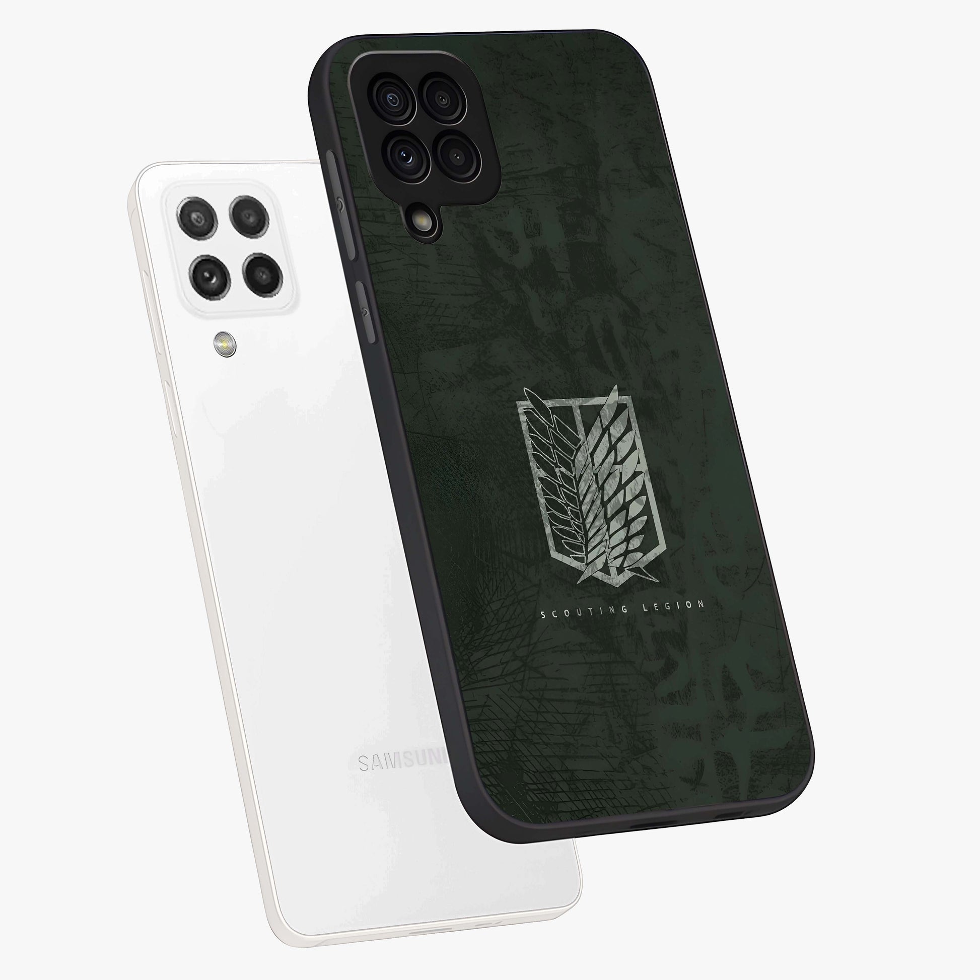 Wings Of Freedom Glass Case displayed in angled mockup highlighting graceful wing design with inspirational aesthetic.