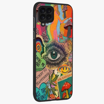 Mystic Eye Wonderland Glass Case upright view showcasing symbolic eye artwork with mysterious fantasy theme.