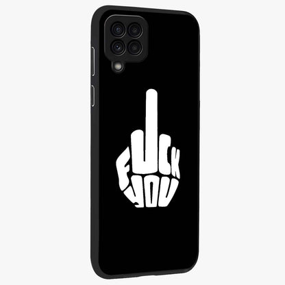 Rebel Mode On Glass Case upright view showcasing striking statement artwork with bold rebellious theme.