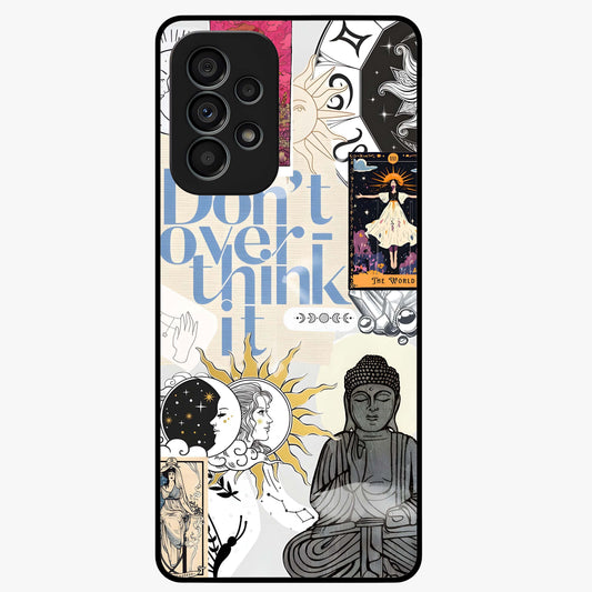 Ethereal Thoughts Glass Case showing flat back view with dreamy artistic artwork and glossy glass finish.