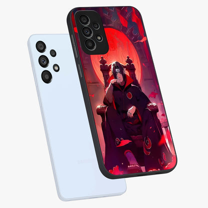 Blood Moon Sovereign Glass Case displayed in angled mockup highlighting dark celestial moon design and dramatic theme.