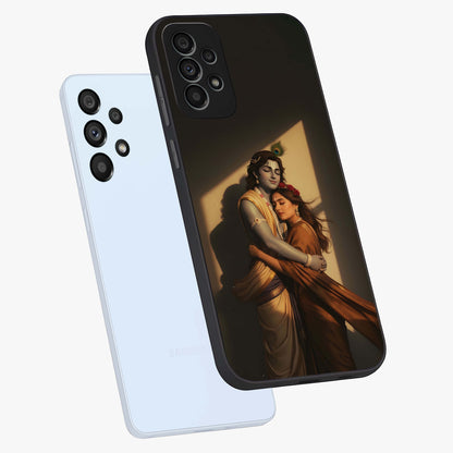 Divine Eternal Love Glass Case displayed in angled mockup highlighting elegant divine inspired design with peaceful aesthetic.