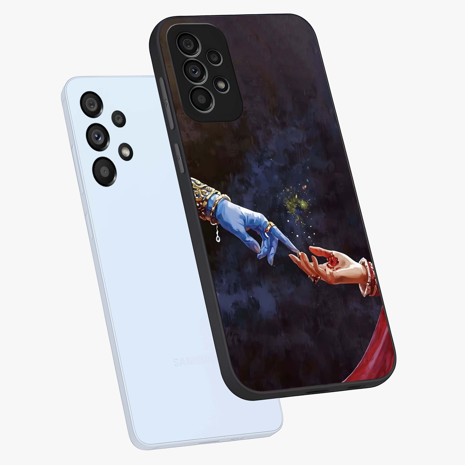 Divine Touch Eternal Glass Case displayed in angled mockup highlighting elegant divine inspired design with calm aesthetic style.