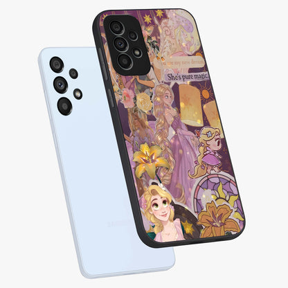 Magical Tangled Dream Glass Case displayed in angled mockup highlighting whimsical fantasy design with magical aesthetic.
