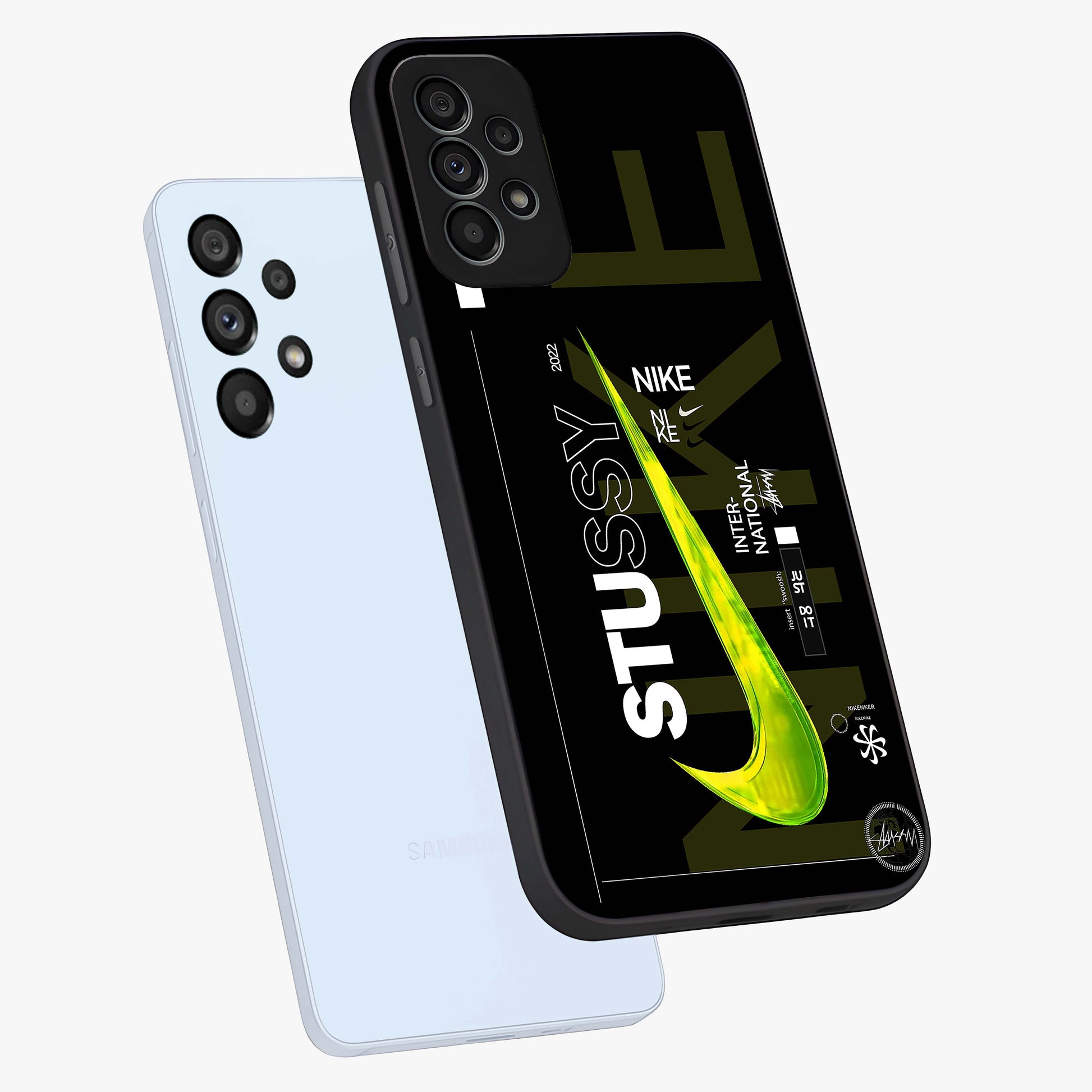Neon Street Edition Glass Case displayed in angled mockup highlighting vibrant urban design with bold street aesthetic.