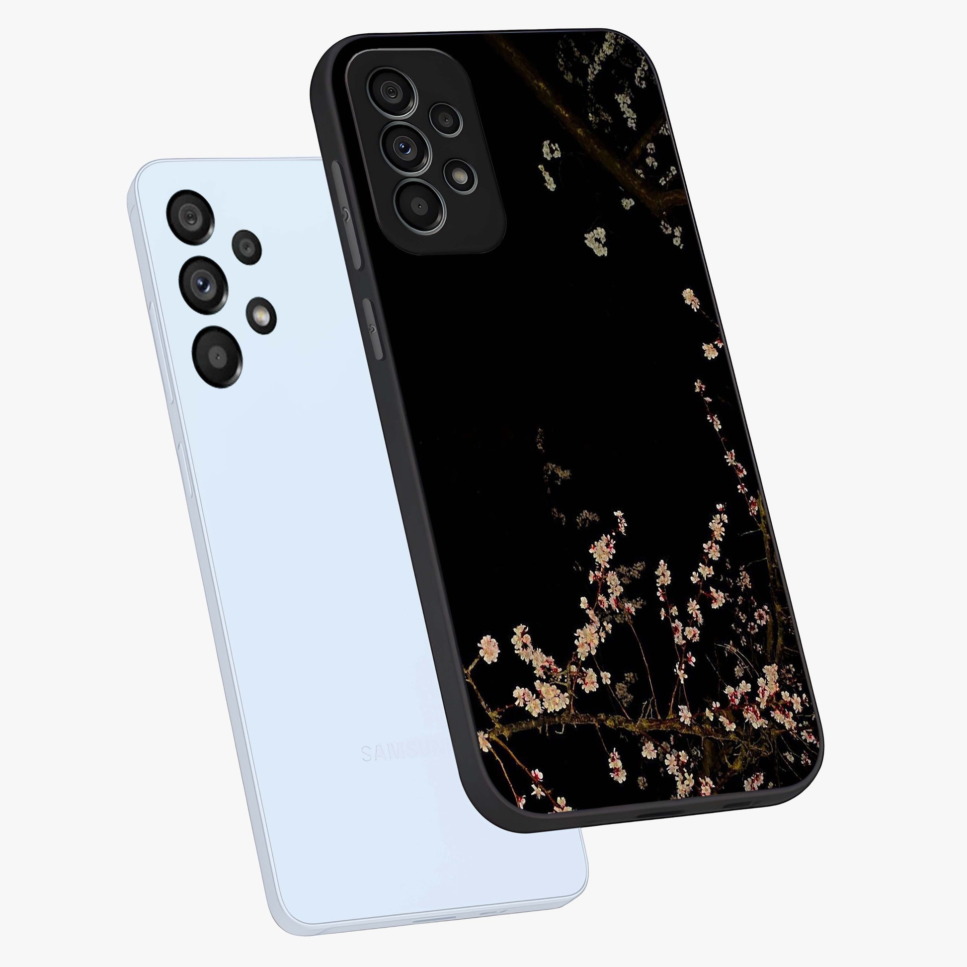 Petal Moon Light With Custom Name Glass Case displayed in angled mockup highlighting delicate petal design with custom name feature.