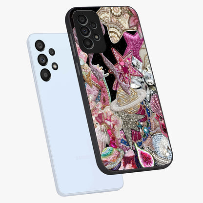 Starlit Jewel Dream Glass Case displayed in angled mockup highlighting glowing celestial jewel design with dreamy aesthetic.