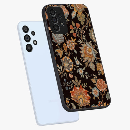 Vintage Floral Dream Glass Case displayed in angled mockup highlighting elegant vintage flower design with soft aesthetic style.