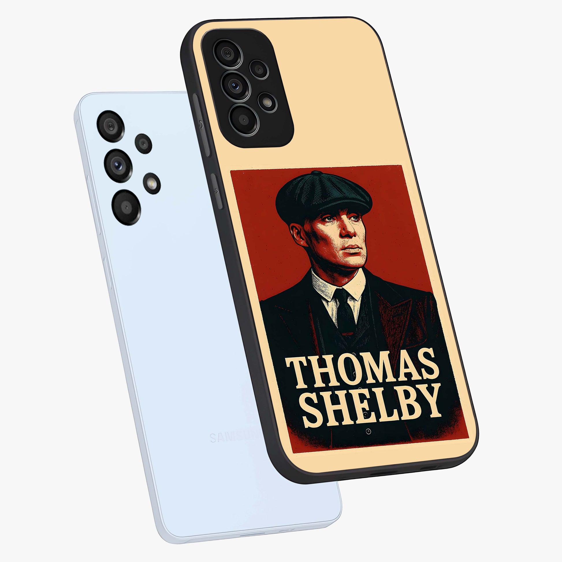 Vintage Mafia Authority Glass Case displayed in angled mockup highlighting powerful retro design with classic gangster aesthetic.