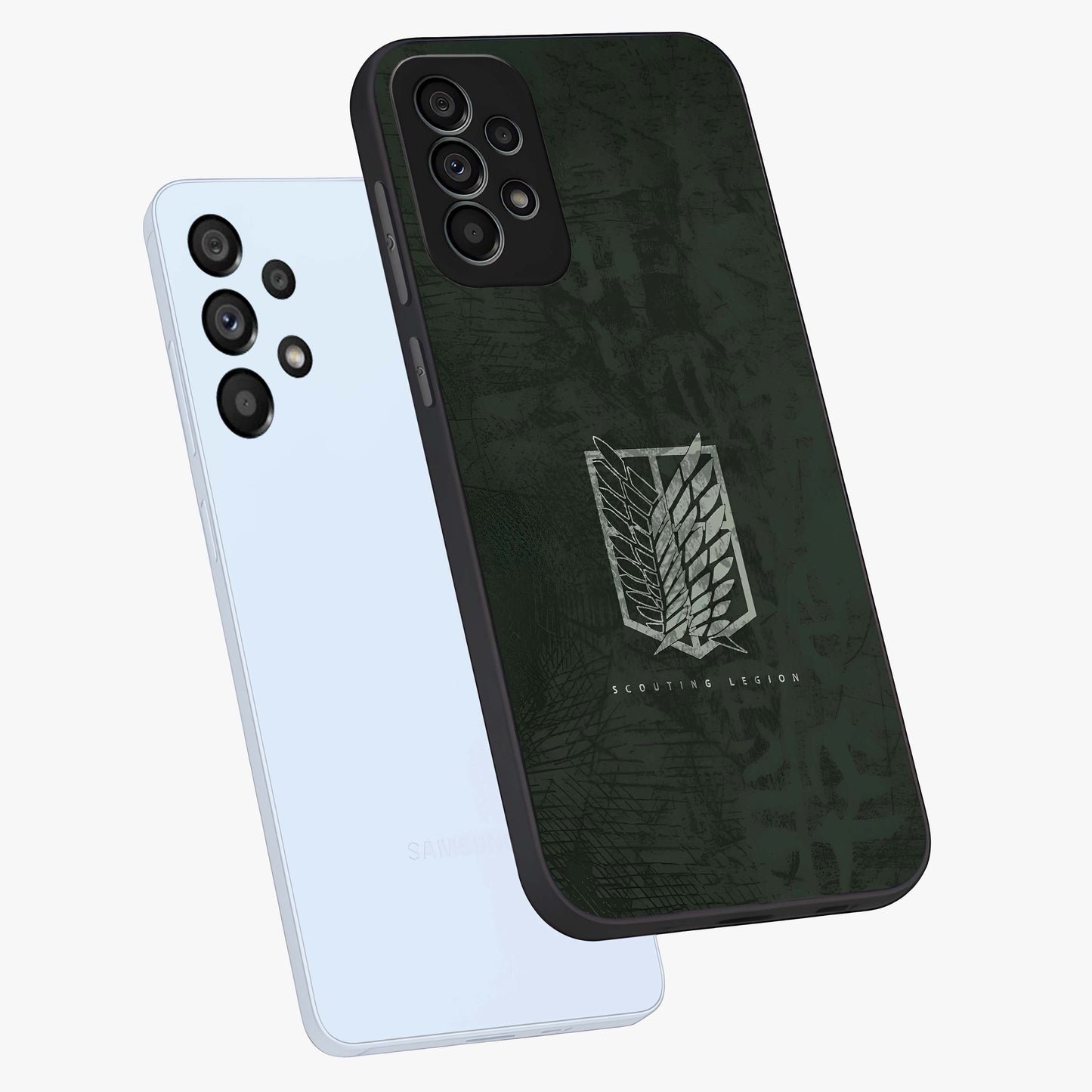 Wings Of Freedom Glass Case displayed in angled mockup highlighting graceful wing design with inspirational aesthetic.
