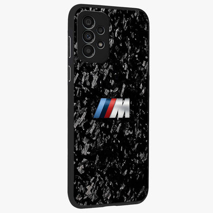 Carbon Speed Mark Glass Case upright view showcasing modern carbon speed graphic with bold automotive theme.