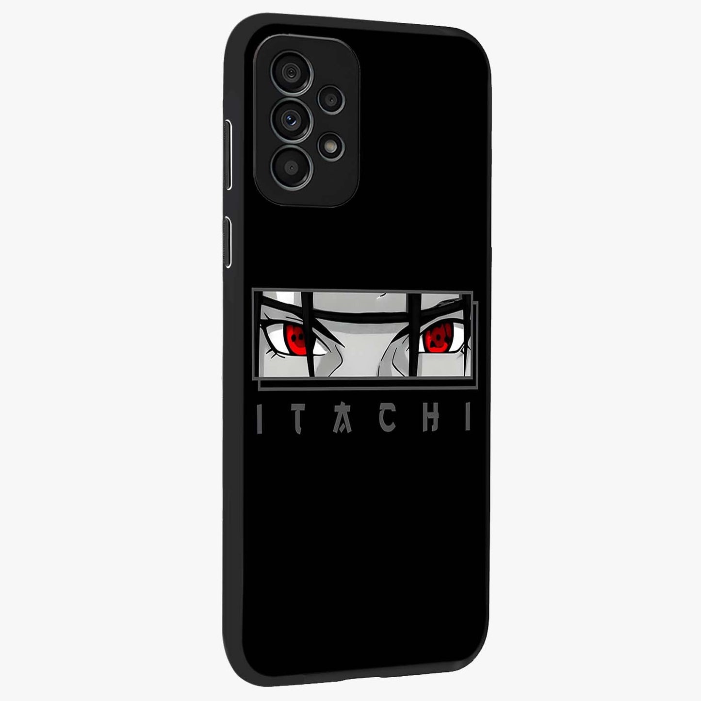 Scarlet Gaze Dominance Glass Case upright view showcasing powerful dramatic artwork with dominant artistic theme.