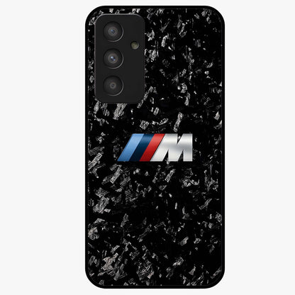 Carbon Speed Mark Glass Case showing flat back view with sporty carbon pattern artwork and glossy glass finish.