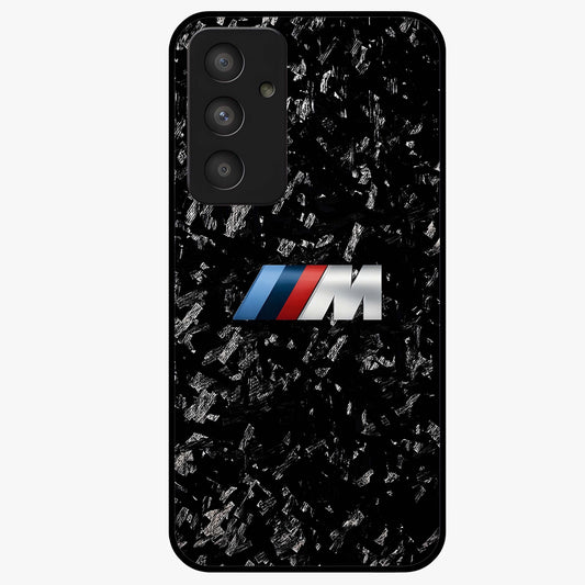 Carbon Speed Mark Glass Case showing flat back view with sporty carbon pattern artwork and glossy glass finish.